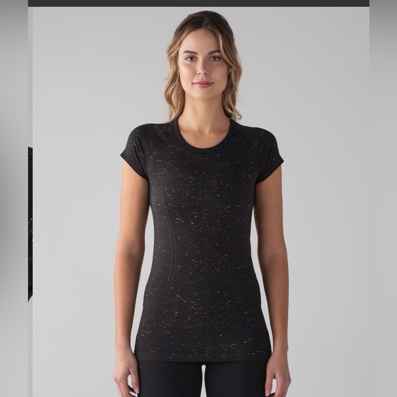lululemon athletica Tops - Lululemon Swiftly Tech Short Sleeve Crew black/white